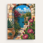 Garden Archway paint by numbers kit gift canvas mockup