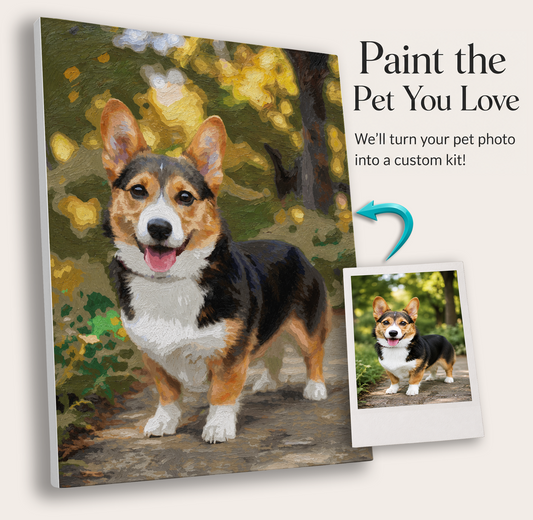 Paint Your Pet: Custom Pet Paint by Numbers Kit